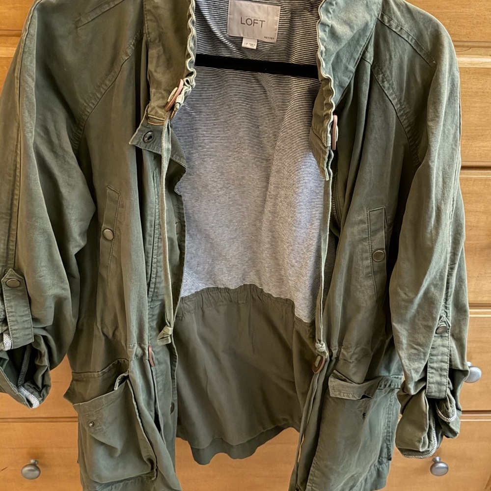 LOFT Forest Green Utility Jacket